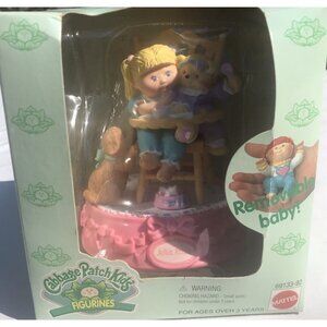 Vtg 90s NOS Cabbage Patch Kids Playtime Doll Figurine Feeding Play Set Julie New
